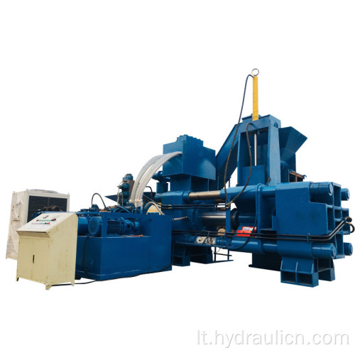 Hidraulinio plieno drožlių tekinimo presavimo mašina